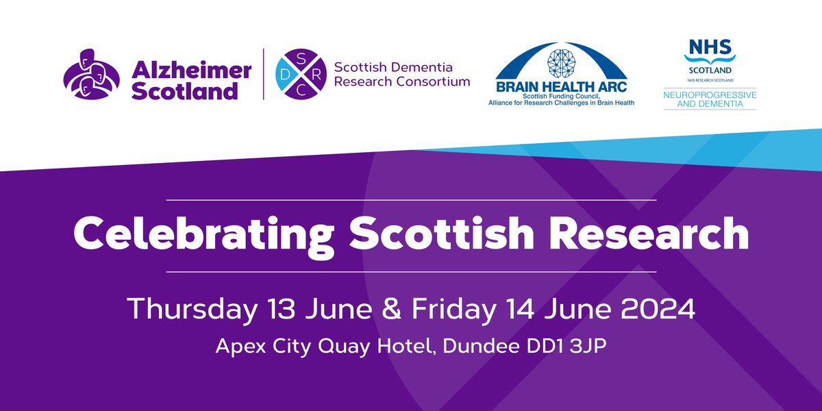 Spaces for our Conference 2024 are going fast 🏃 Register now for a celebration of Scottish research across dementia, neuroprogression and brain health Including talks from academics from all career stages, disciplines and those with lived experience 👇 eventbrite.co.uk/e/862319780677…