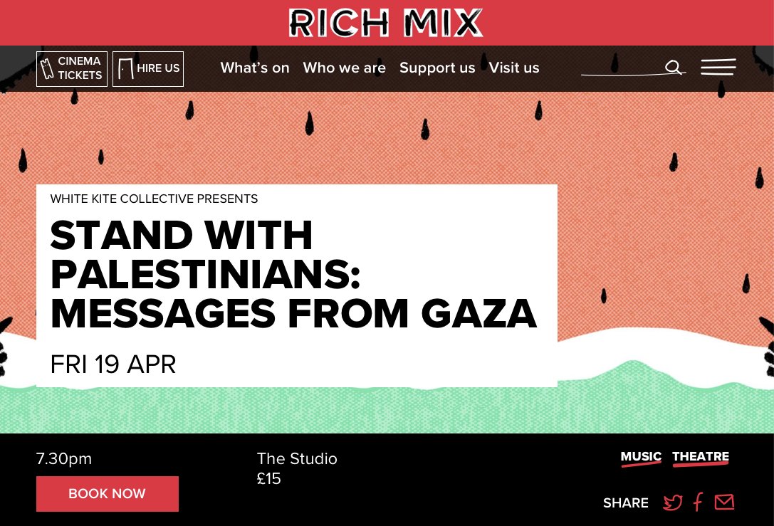 Artists for Palestine UK tweet media