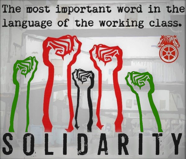 Solidarity and the best of luck! ✊