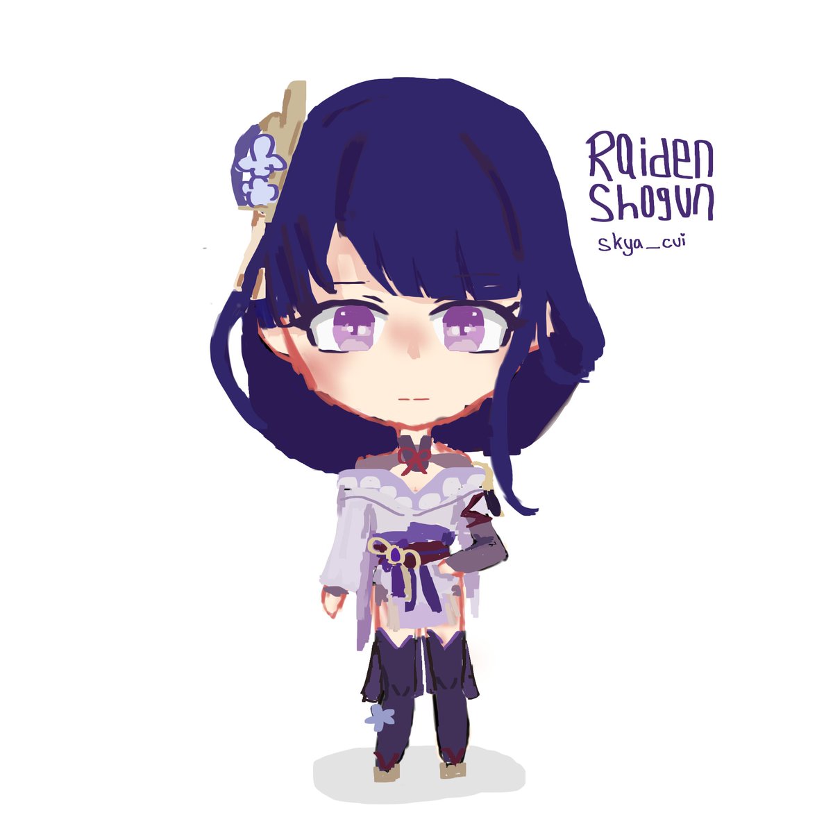 Skya_cui's tweet photo. Raiden Shogun https://t.co/GRlVLqB3D9