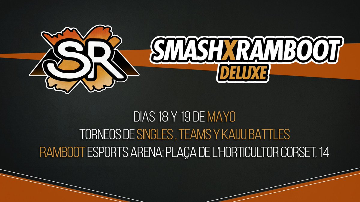 ValenciaSmash's tweet photo. Anunciamos nuevo Smash x Ramboot Deluxe #4 cargado de novedades:

📅18 y 19 Mayo
🚹128 personas
⏰Abrimos inscripción mañana a las 17:00
🏅Medallas para todos los eventos
🎁Una pegatina de regalo por inscribirte
💻Stream 🤝@mysticsquad_tv

Toda la info 👇
https://t.co/lUGOoIMcVu https://t.co/6rzCiLqLUK