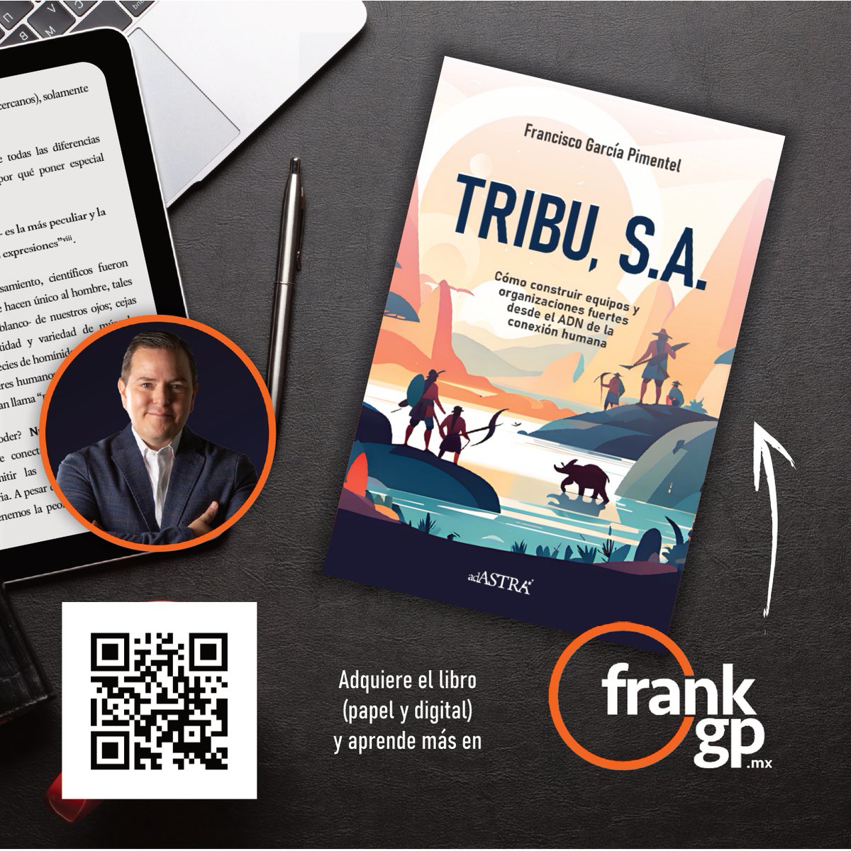 Por fin tengo el gusto de presentarles este libro: 𝗧𝗥𝗜𝗕𝗨 𝗦.𝗔 / 𝗖𝗼́𝗺𝗼 𝗰𝗼𝗻𝘀𝘁𝗿𝘂𝗶𝗿 𝗲𝗾𝘂𝗶𝗽𝗼𝘀 𝘆 𝗼𝗿𝗴𝗮𝗻𝗶𝘇𝗮𝗰𝗶𝗼𝗻𝗲𝘀 𝗳𝘂𝗲𝗿𝘁𝗲𝘀 𝗱𝗲𝘀𝗱𝗲 𝗲𝗹 𝗔𝗗𝗡 𝗱𝗲 𝗹𝗮 𝗖𝗼𝗻𝗲𝘅𝗶𝗼́𝗻 𝗛𝘂𝗺𝗮𝗻𝗮.
#Comunicación y #Liderazgo. frankgp.mx/libros
