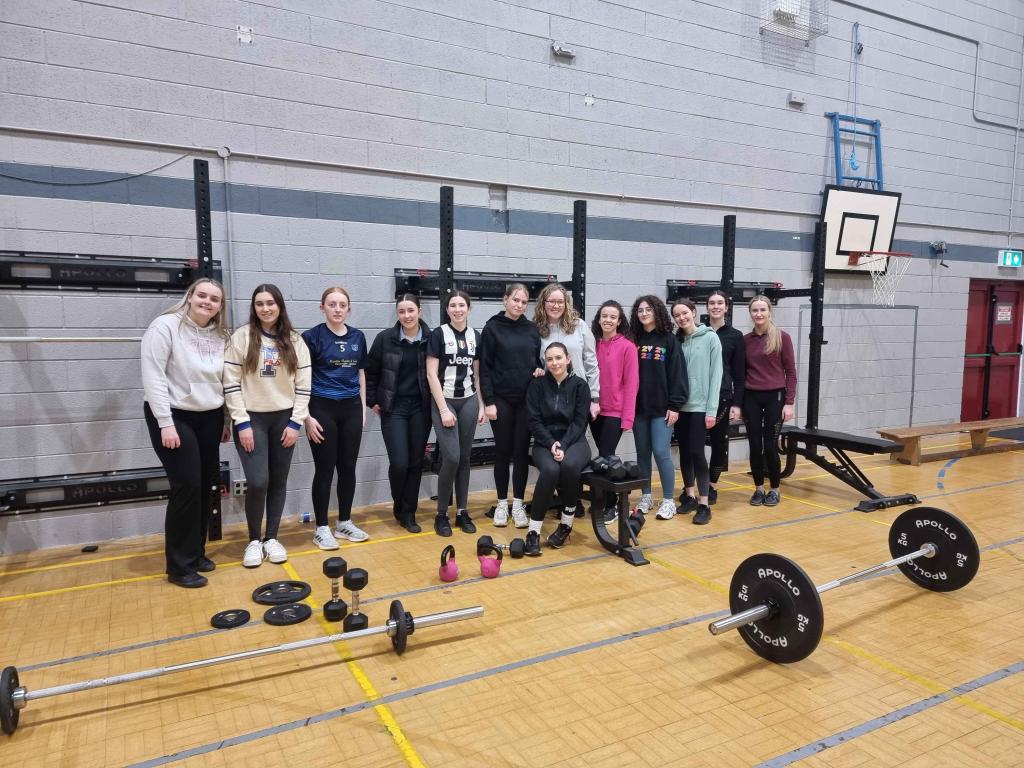 Well done to all the girls who are attending the weekly Girls Get Active Learn to Lift programme with Ms.Loughman in conjunction with Limerick Sports Partnership. The girls are getting stronger each week and are almost ready to create their own programme!