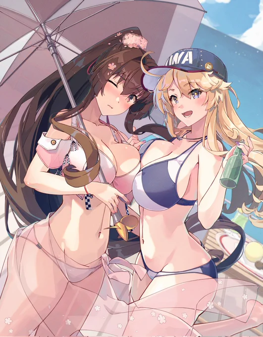 #気温が高いので気が早いが水着絵が見たい 
