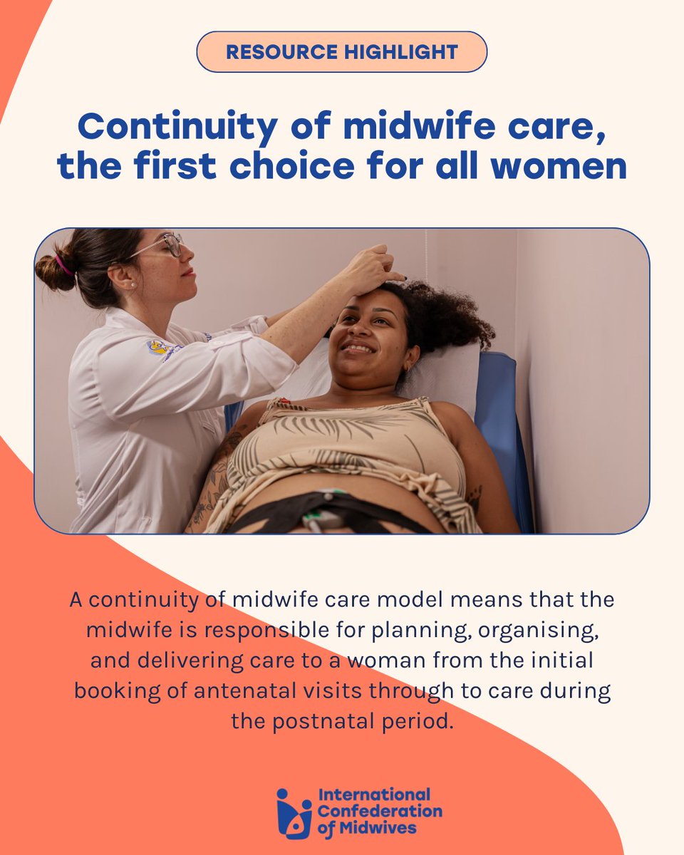 🌟✨#ResourceTuesday: Join ICM in championing the role of midwives and promoting women-centered care and access to parenting education. Empower women with quality care and support during pregnancy, childbirth, and postnatal period! Access resource: ow.ly/u0RV50RgyiE