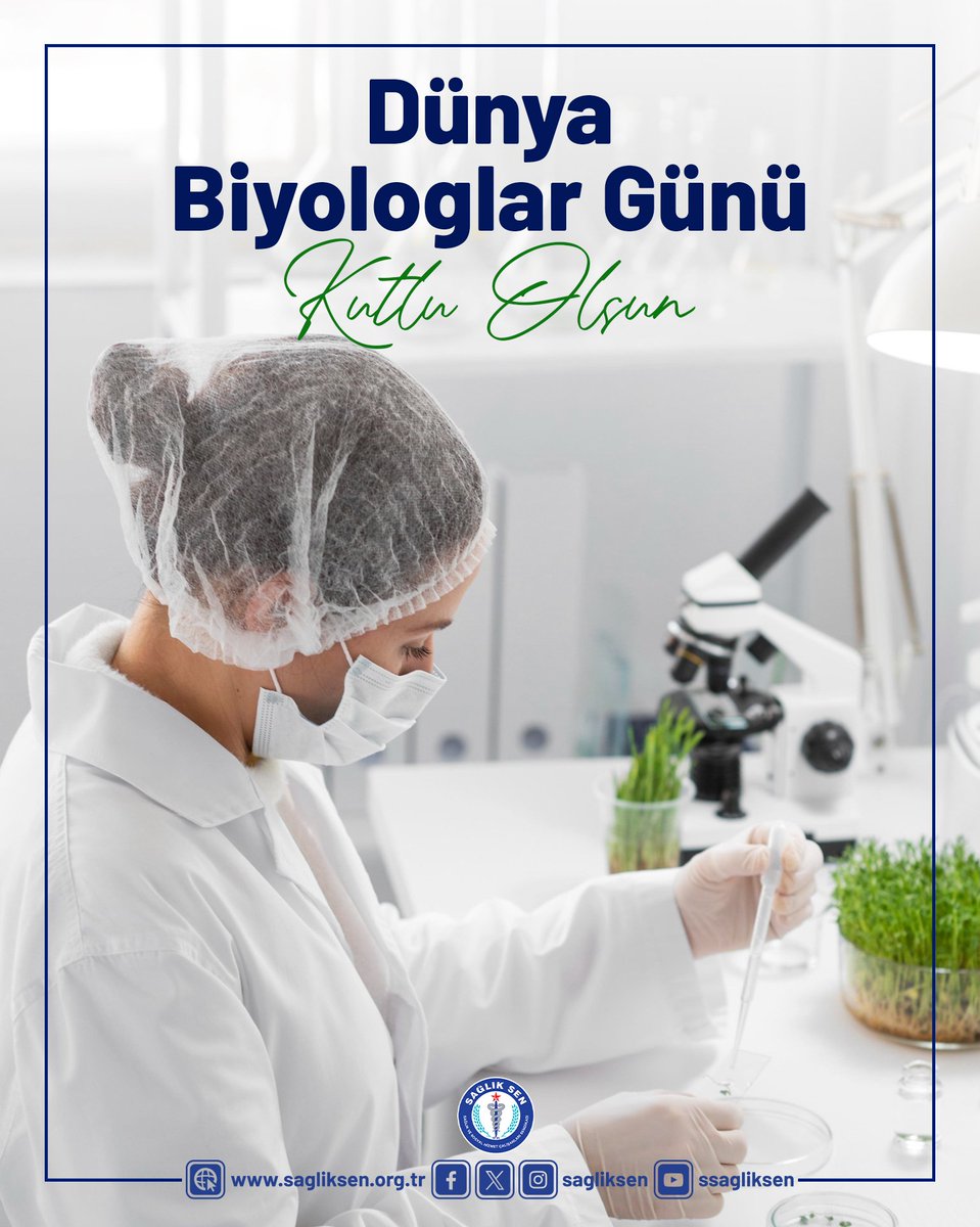 Başta sağlık olmak üzere pek çok alanda araştırma ve uygulama yaparak insanlığa fayda sunmaya çalışan biyologlarımızın, Dünya Biyologlar Günü kutlu olsun. #DünyaBiyologlarGünü #BiyologlarGünü