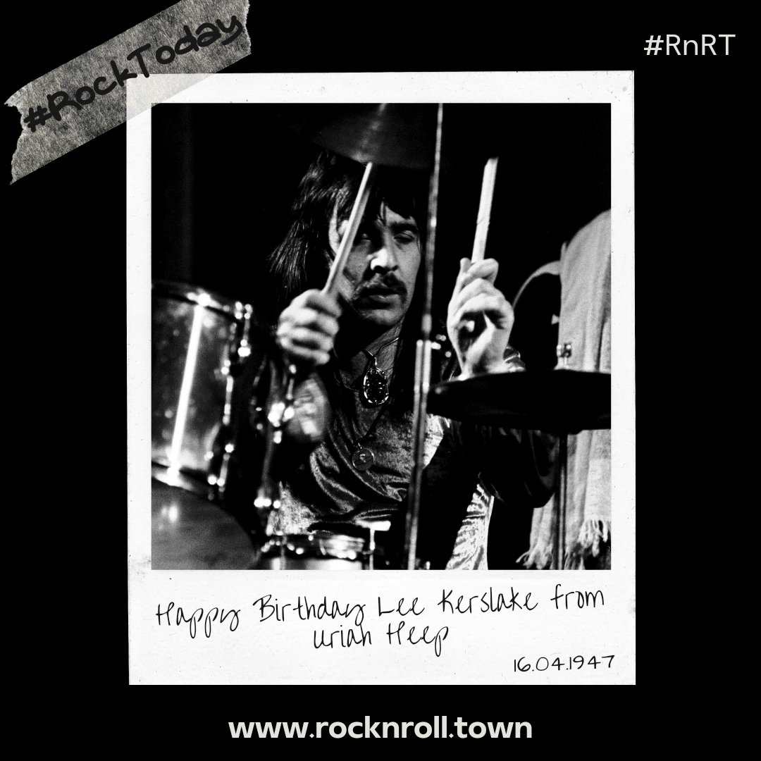#RockToday
📅 16/04/1947 📅

Γεννιέται ο @leekerslake47 🥁, drummer των @uriah_heep 🤘🏻.

#RnRT #Towners #LeeKerslake #UriahHeep #HappyBirthday #HappyBirthdayLeeKerslake #LeeKerslakeFans #UriahHeepFans #HardRock #Music #MusicHistory #TodayInRock #TodayInMetal #TodayInMusic