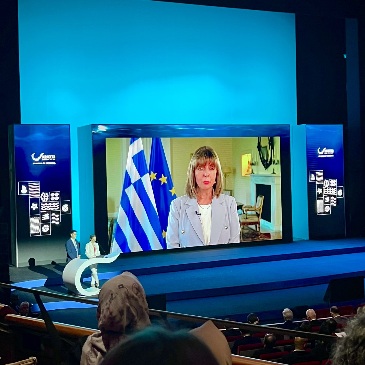 #OurOceanGreece opens with @PresidencyGR calling for most ambitious #PlasticsTreaty possible that addresses full lifecycle of plastics. #OurOcean2024 #INC4 🇬🇷 🇨🇦