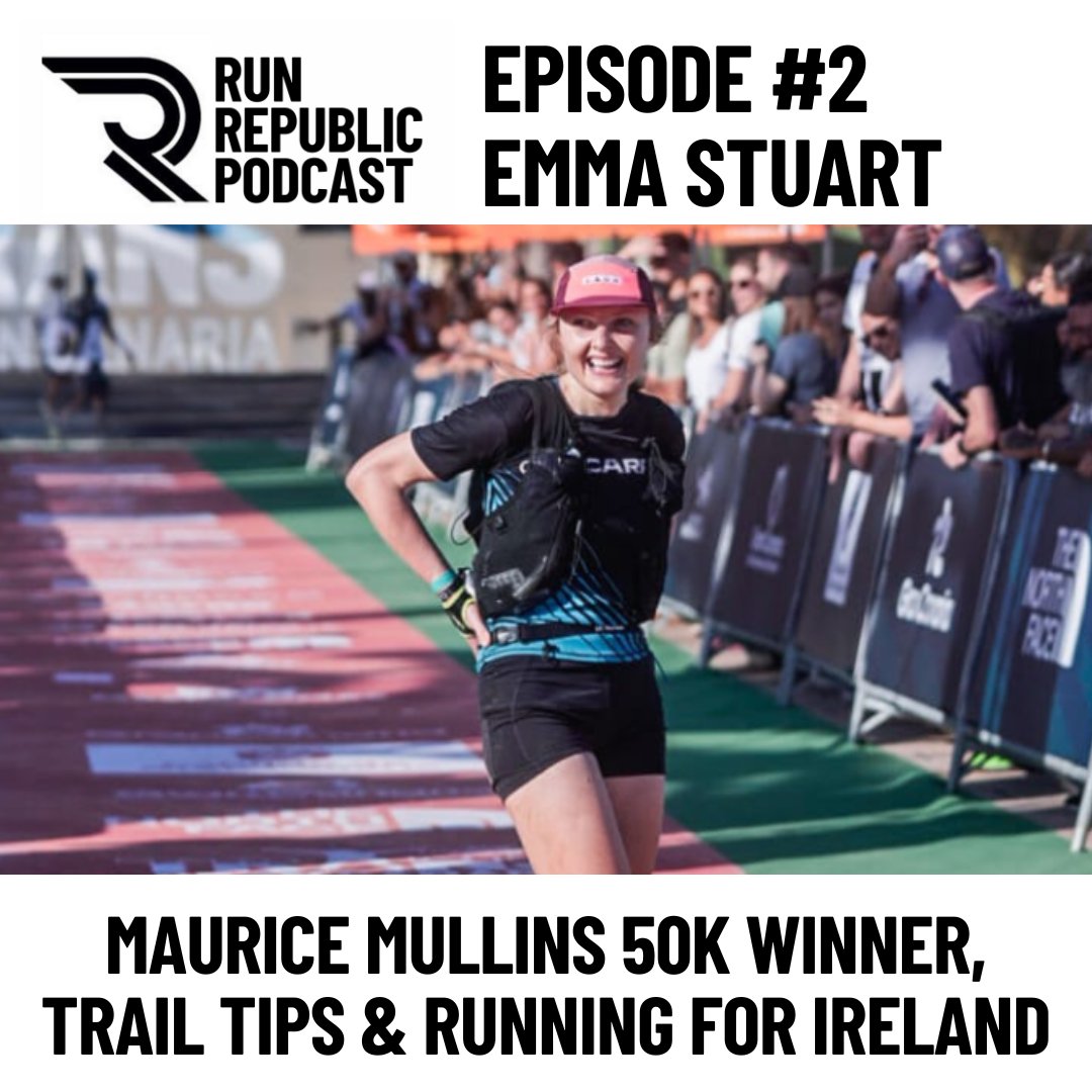 runrepublic's tweet photo. 💥RunRepublic Podcast💥 Episode #2 - Emma Stuart who won her first race in Ireland in March at the Maurice Mullins IMRA 50k which qualified her for Team Ireland at the European Off-Road Running Championships in May. Available on Spotify, Apple Podcasts, and wherever you listen to https://t.co/Dblh1ZPHe4