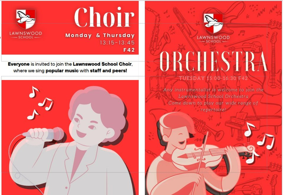 lawnswoodschool's tweet photo. Seeking singers &amp; instrumentalists for our Choir (Mon &amp; Thurs in F42), Orchestra (Tues in F42), Jazz Band ((Thurs in F42), Brass Band (Weds in F43), &amp; Dhol Band (Fri in F42)🎵🎷🎸🎺🎤 #creativity https://t.co/cYqqAHg5VD