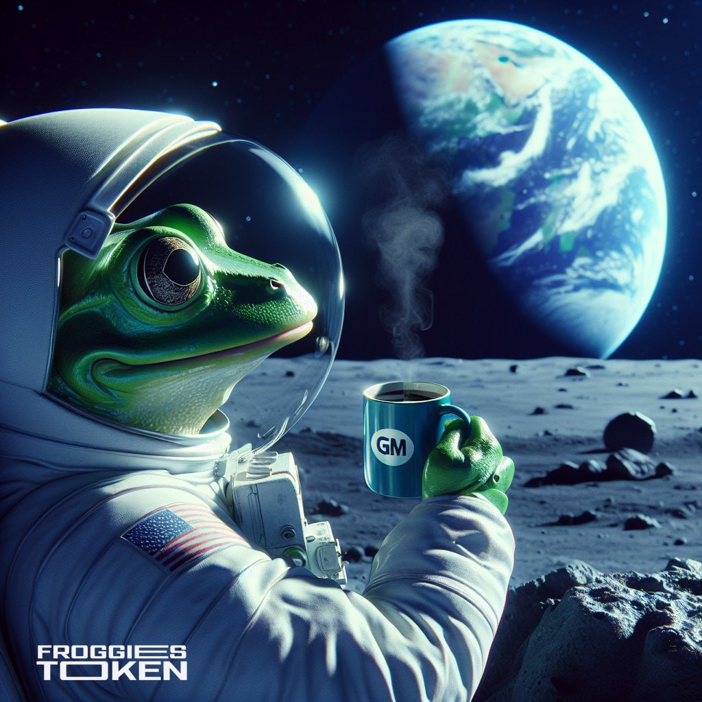 next_thing_'s tweet photo. Good morning, Froggies Token folks. Here we are, ready to embrace another beautiful day together, $FRGST is ready for you. Let's gear up and make the most out of it. #Eth #SOL #Bnb https://t.co/1LIK4BwOv7