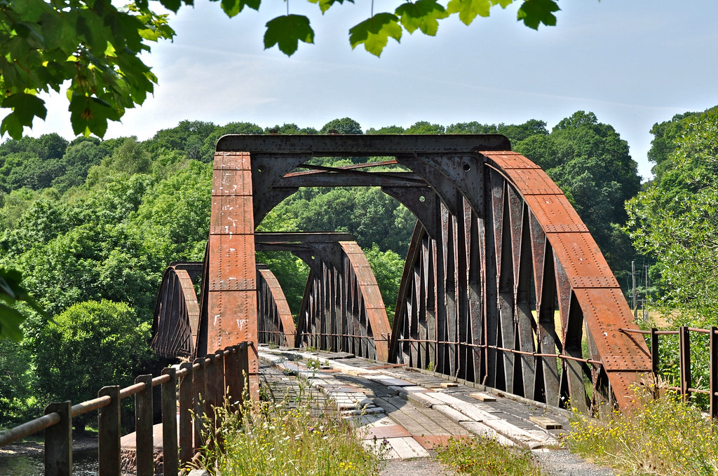 The abandoned Loch Ken railway viaduct at Parton, near Castle Douglas, Dumfries &amp; Galloway. Pic: Darkroom Daze.