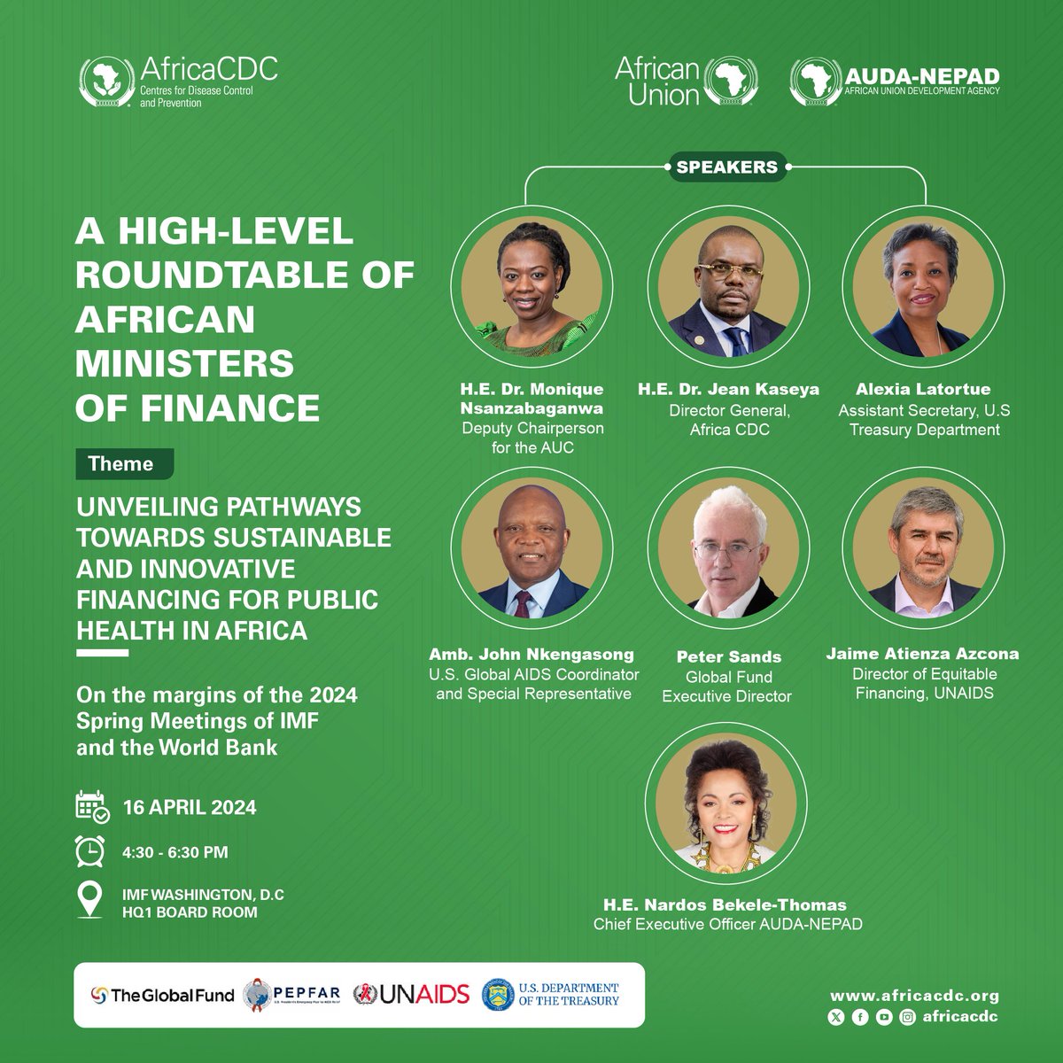 Addressing health challenges requires domestic resources and investments for health security. @AfricaCDC will convene Finance Ministers for a Roundtable to drive commitment towards innovative health financing and domestic resource allocations for stronger health systems in Africa