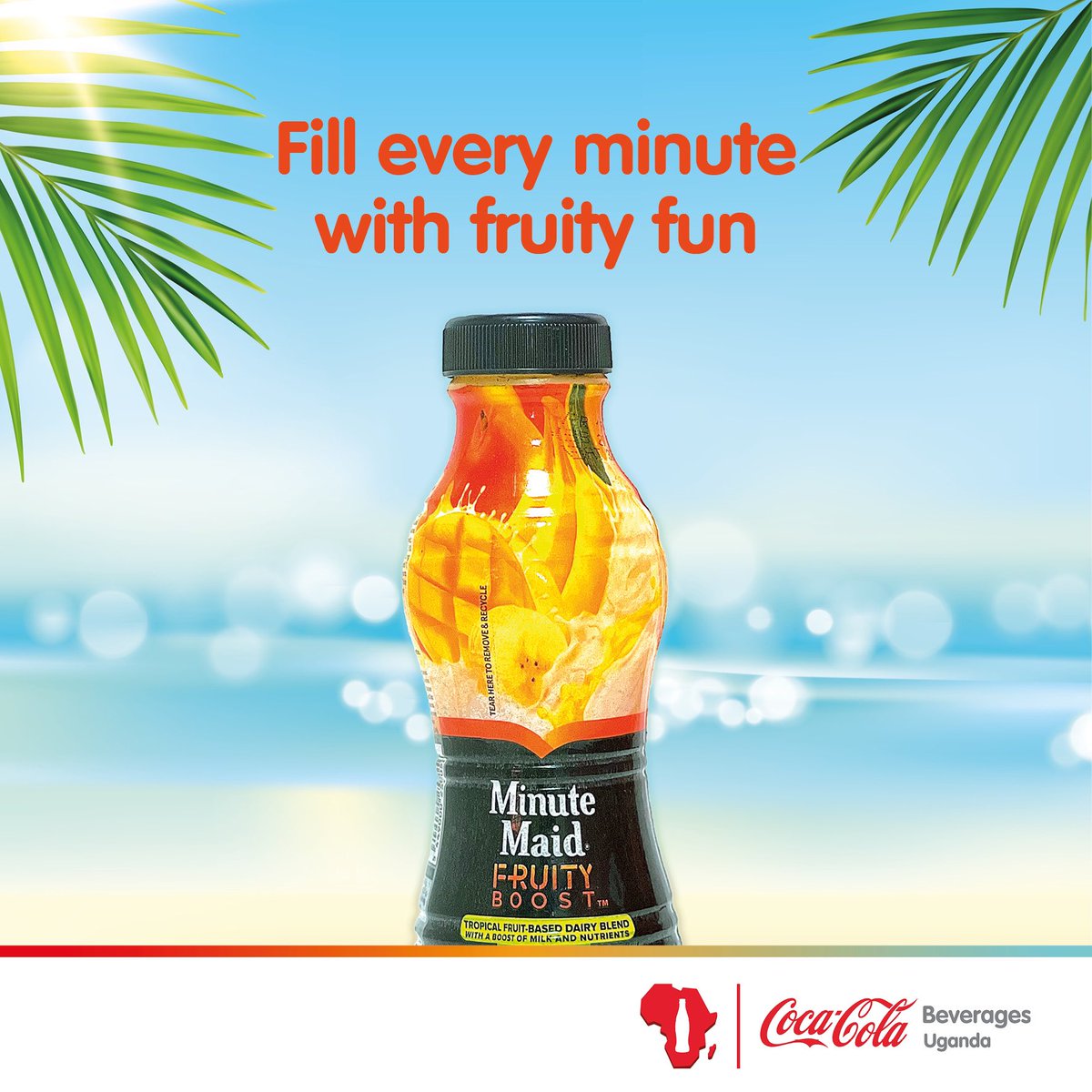 Experience the magic of milk and mango with Minute Maid Fruity Boost – a mixture that promises to delight your senses and refresh your spirit. #RefreshUG #CCBU