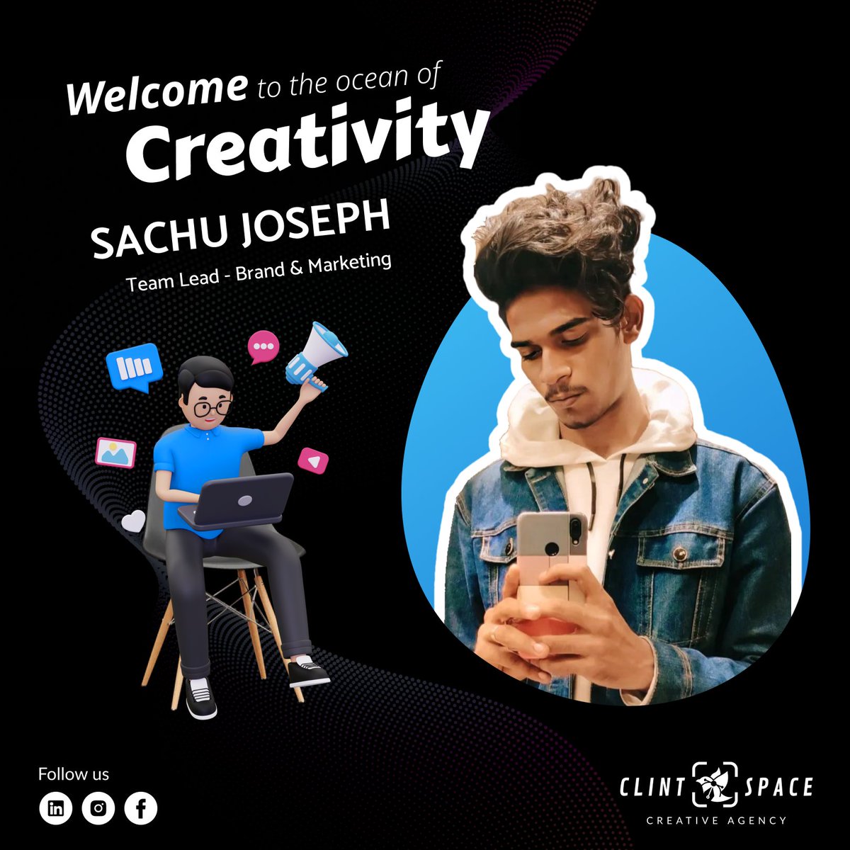 A warm welcome to Sachu, our newest addition to the Brand & Marketing squad! ✨ Let's rock the industry! 🎉 

#BrandMarketing #DigitalMarketing #BrandManagement #MarketingExpert