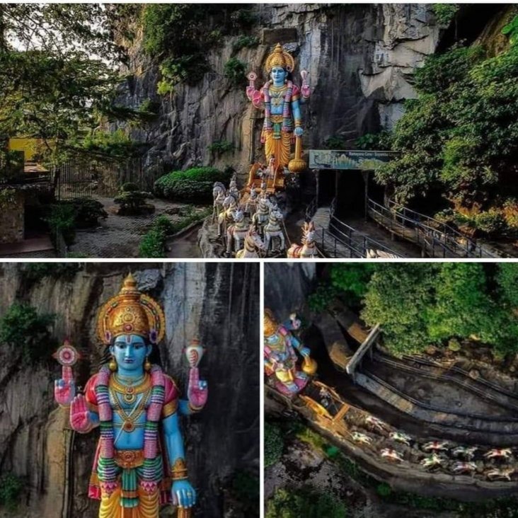 Lord Vishnu Parmatma at Betu cave in Malaysia