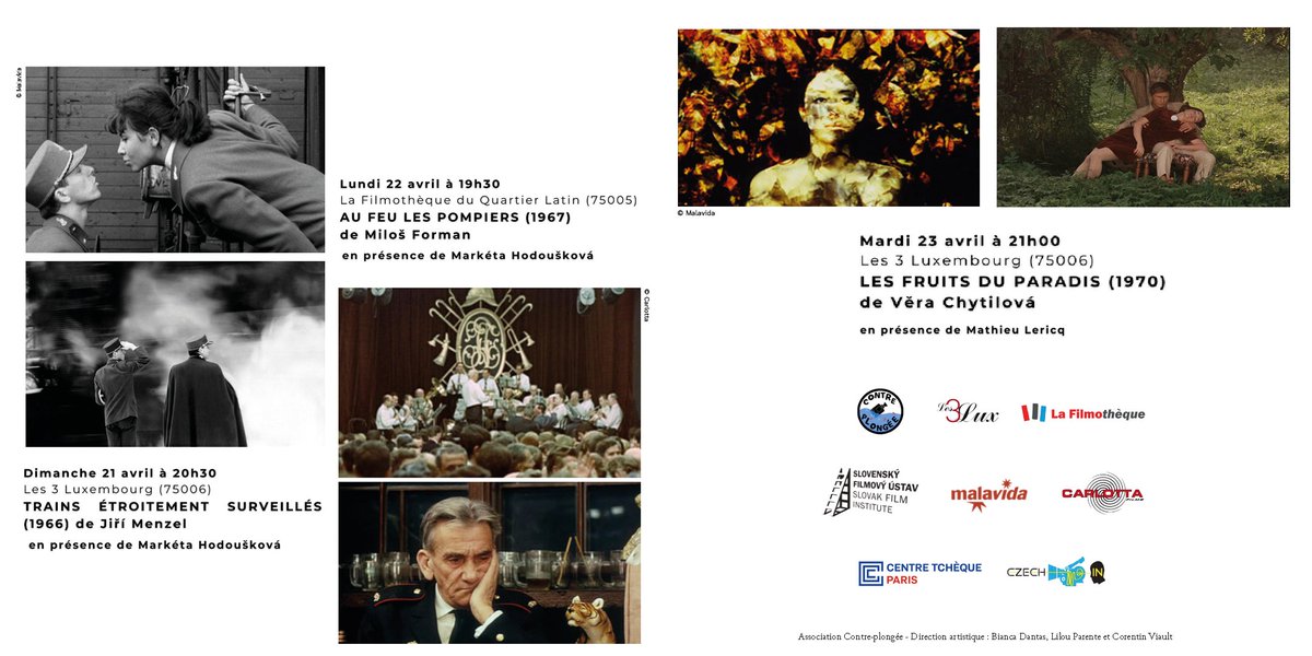 A vos agendas ! Voici le programme de UN PRINTEMPS TCHECOSLOVAQUE