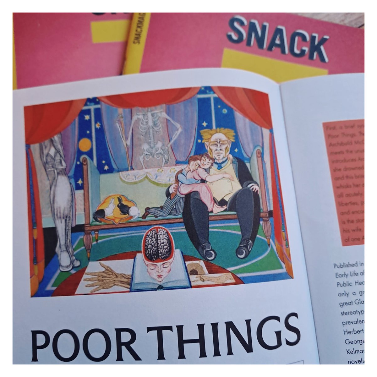 In this month's issue of SNACK, @ScotsWhayHae takes a deep dive into @AGrayArchive epic novel 𝐏𝐨𝐨𝐫 𝐓𝐡𝐢𝐧𝐠𝐬 with a wonderful essay. A chance to give those who don’t know the novel an idea of what to expect, and of what makes it exceptional. 💛 snackmag.co.uk/book-review-po…