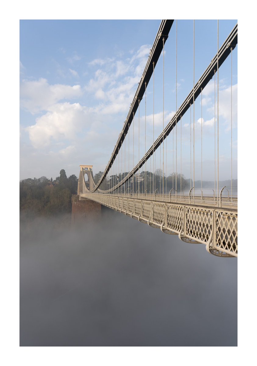 Dividing lines A misty Clifton Suspension Bridge. Hoping for conditions like this again very soon