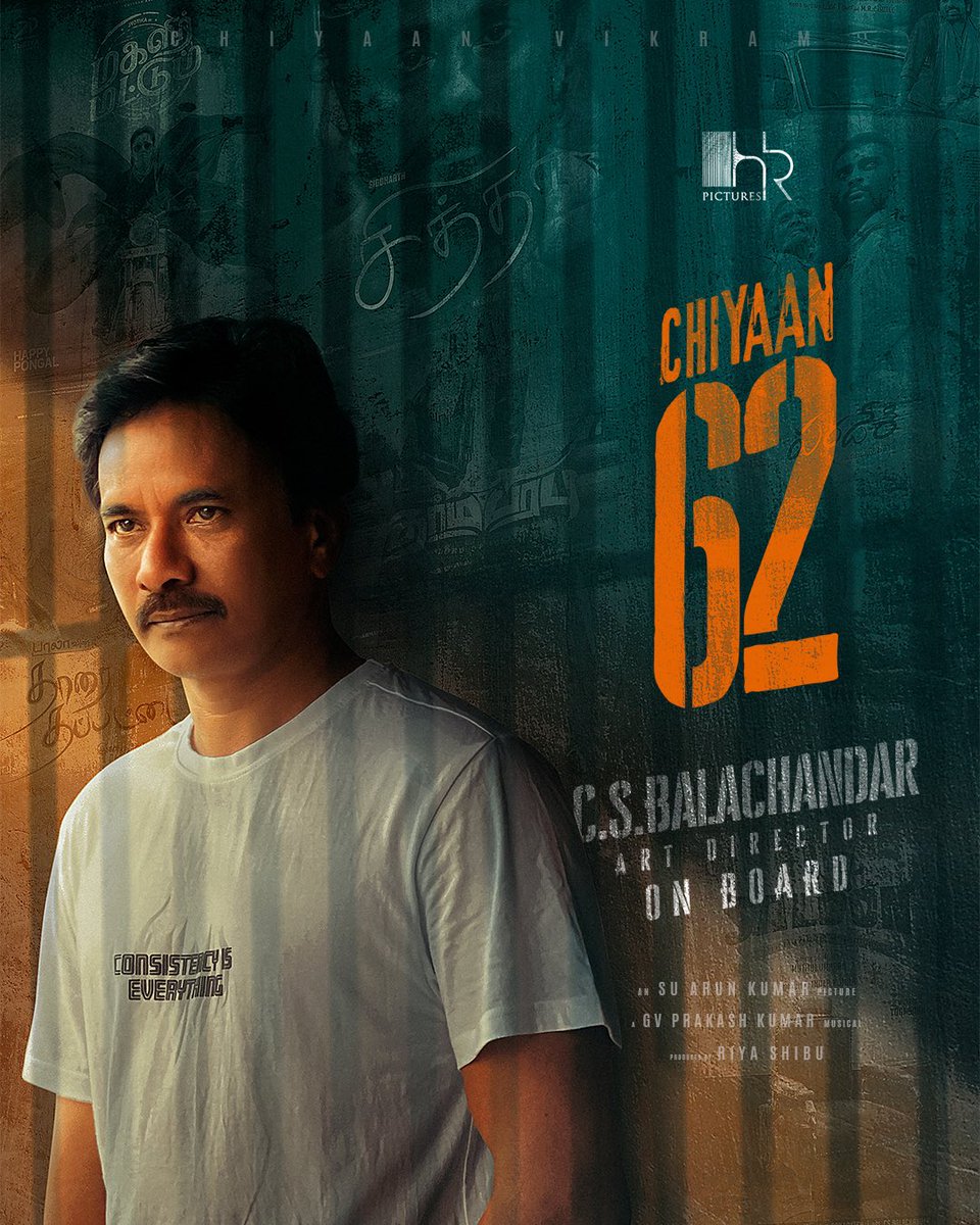 Latest addition to our technical team of #SUArunkumar #Chiyaan62 !! Our editor @editor_prasanna and art director #CSBalachandar are here to bring a whole new level of magic to the screen !! @chiyaan @iam_SJSuryah #surajvenjaramoodu @gvprakash @officialdushara @thenieswar