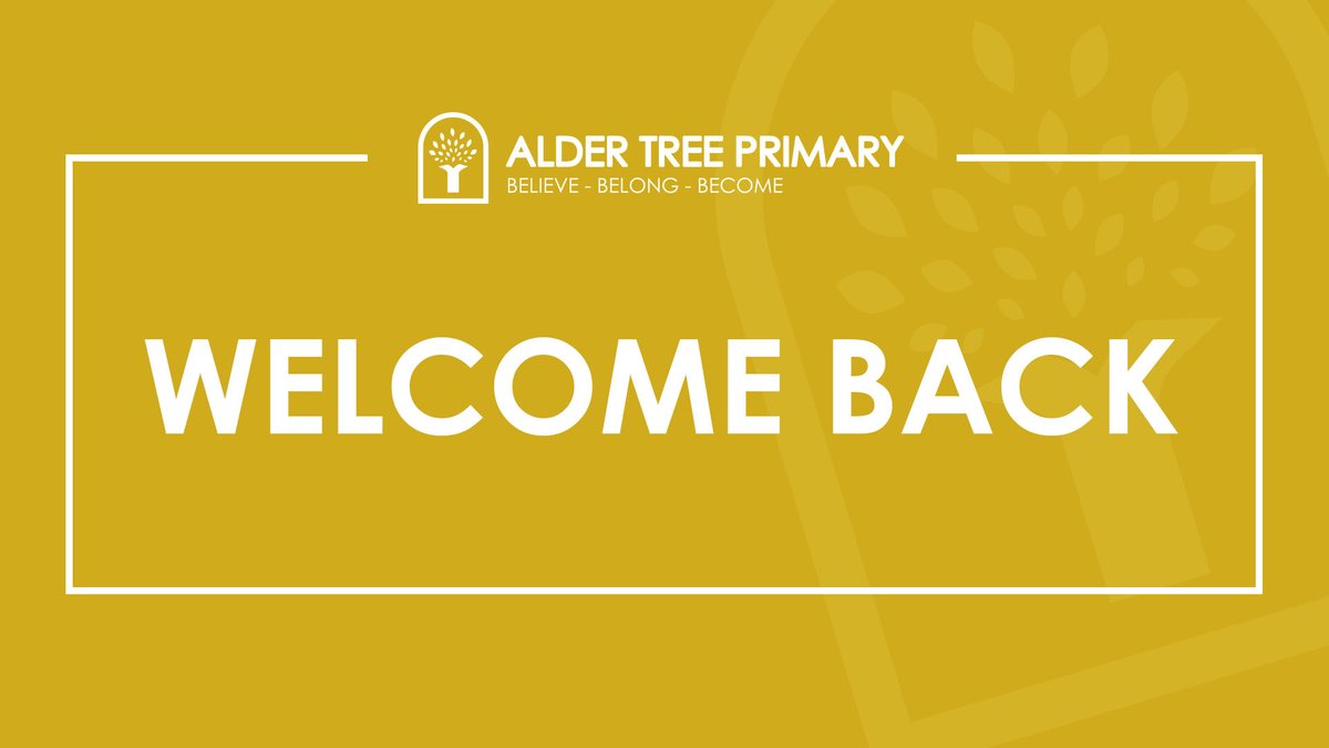 We look forward to welcoming all our pupils and staff back to Alder Tree Primary today.