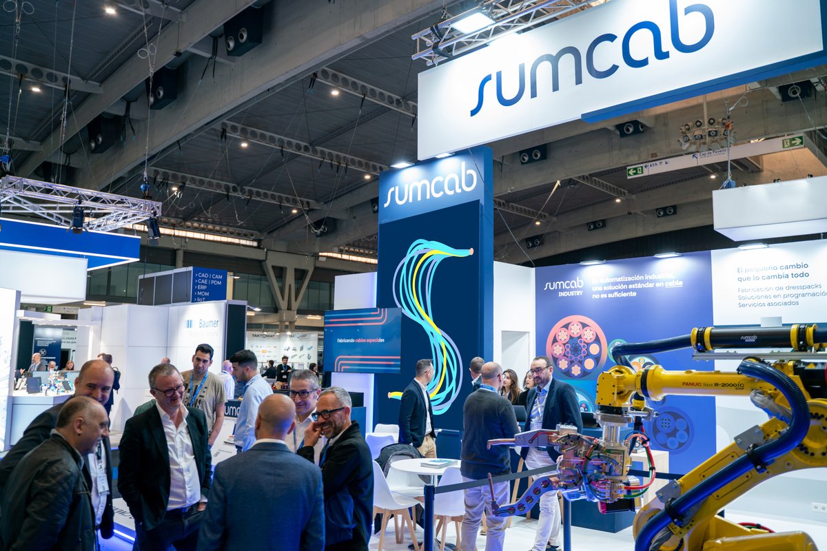 GrupoSumcab's tweet photo. Gracias por acompañarnos en hashtag#AdvancedFactories en Barcelona! Estamos muy satisfechos con el interés generado por nuestras soluciones en cableado para automatización y robótica industrial.
¡Hasta la próxima!
#sumcab #sumcabrobotics https://t.co/WAcvdRy9NJ
