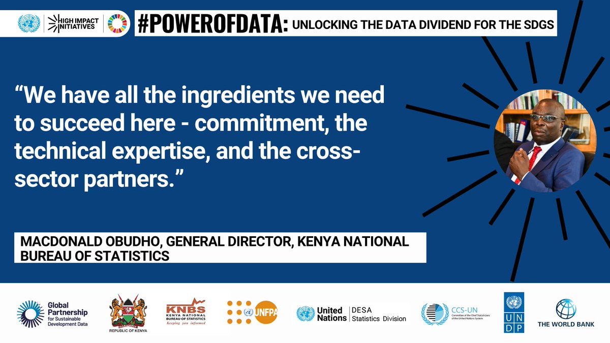 🚀Yesterday was the launch the National launch of the #PowerOfData in Nairobi, Kenya 🇰🇪

Check out some highlights from the discussions in these quotes from speakers and partners 👇

<a href="/KNBStats/">KNBStats</a> <a href="/UNDPKenya/">UNDP Kenya</a> <a href="/UNFPAKen/">UNFPA in Kenya</a> <a href="/UNStats/">UNStats</a> <a href="/UnKenya/">UN Kenya</a> <a href="/WorldBankKenya/">World Bank Kenya</a> <a href="/GovKenya/">Government of Kenya</a>