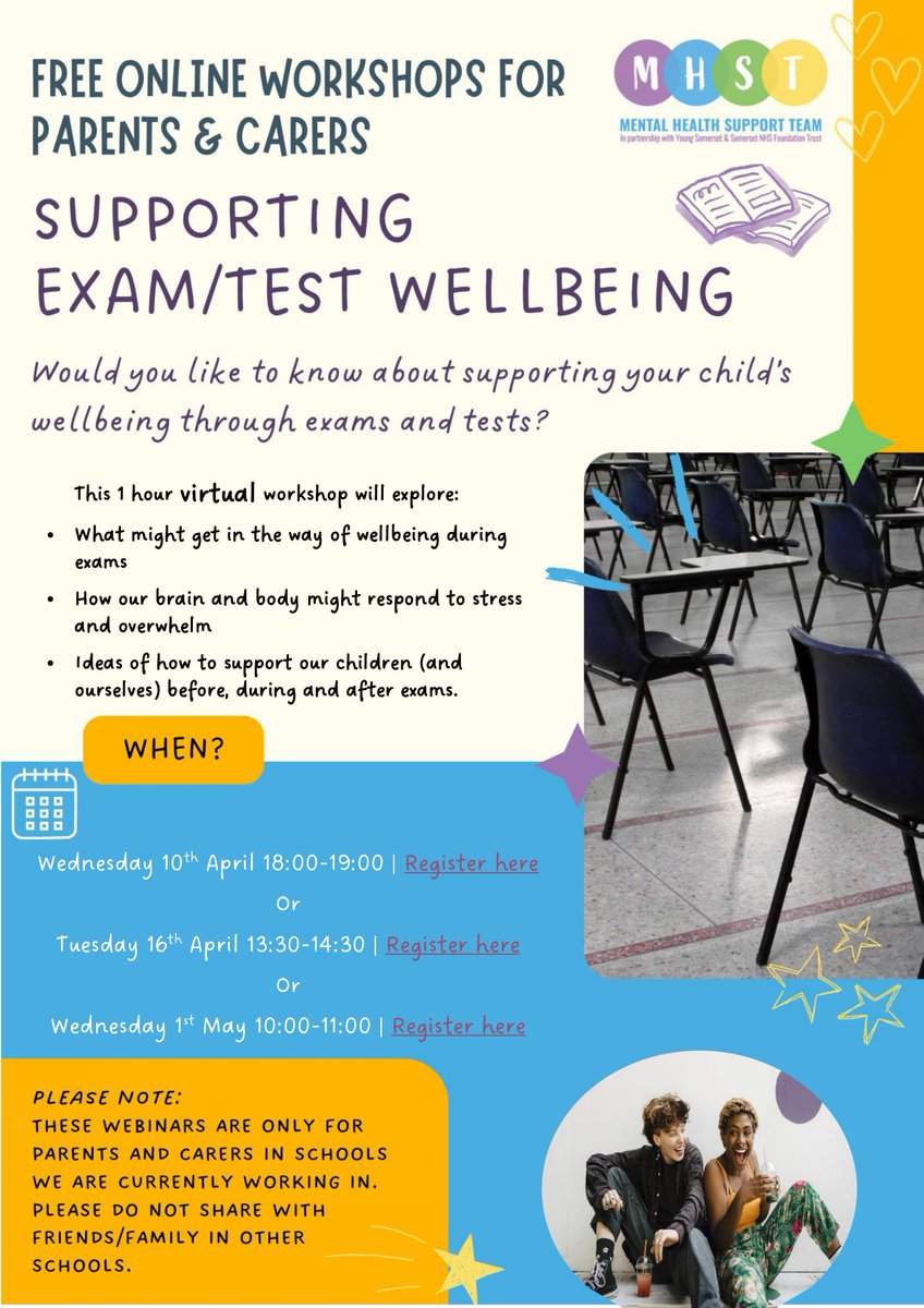 Welcome back to the summer term. 

Please see the posters below for a series of parent/carer webinars over the April - June
 
You can sign up via the link on the posters!

#AspireAchieveCelebrate

#studentengagement #education #learningisfun #teachersofinstagram #iteach