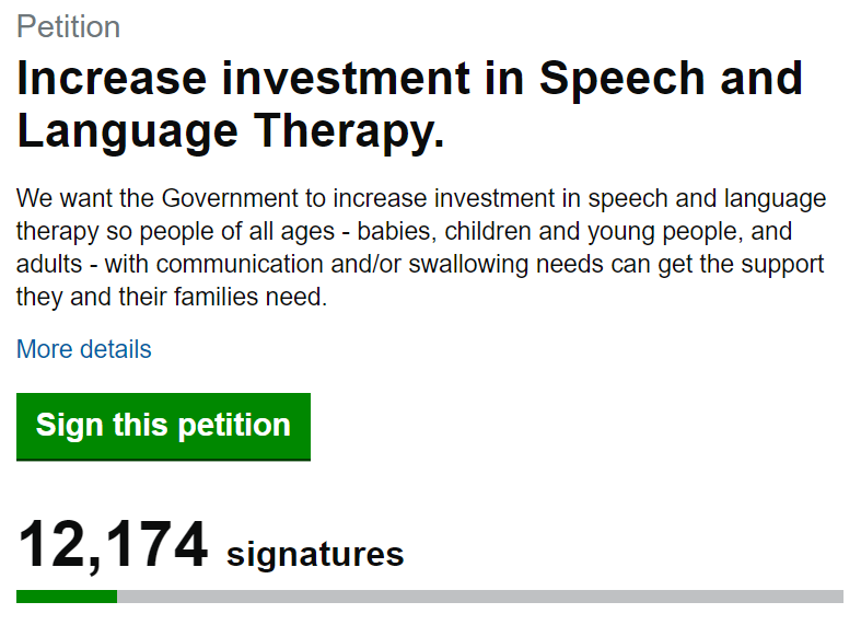 🗣️ This #WorldVoiceDay can you help @RCSLT with #GivingVoice to @MikeysWish_VDA's #InvestInSLT petition? 📢 If so, please sign and share as Mikey aims for 1⃣0⃣0⃣0⃣0⃣0⃣ signatures by 5 September. ▶️ petition.parliament.uk/petitions/6579…