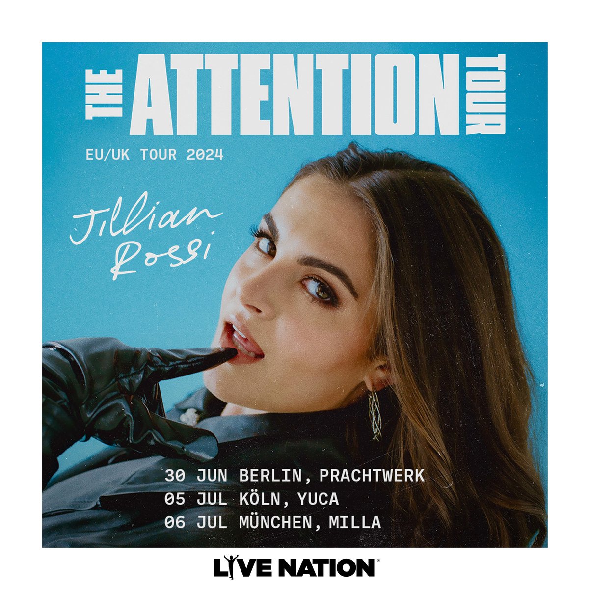 🎤 Jillian Rossi kommt nach Berlin, Köln und München. 🌟 Begleite den postmodernen Popstar im Juni/Juli auf ihrer Tour mit dem Debütalbum 'Never Fully Loved'! 🎶 VVK Termine nicht verpassen! 👇 Telekom Prio Tickets: Mi, 17.04.2024, 10:00 Uhr RTL+ Prio Tickets: Mi, 17.04.2024,…