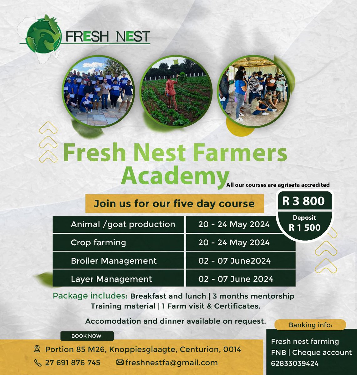 ThandoMagane's tweet image. Fresh nest farming at your service, please take note of the New dates.