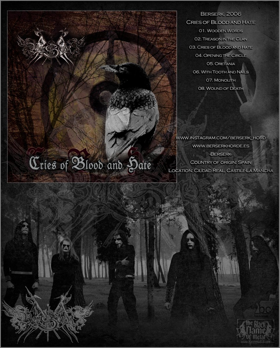 Berserk. 2006 / Cries of Blood and Hate
blasfemia313.blogspot.com/2024/04/berser…
#BlackMetal #blackdeath #BlackMetalRaw #BlackMetalBlasphemy #BlackMetalSatanism #blackdeathmetal #deathmetal #extrememetal #metal #metalmusic #BrutalDeathMetal #blasfemia313 #TheBlackFlameOfMetal