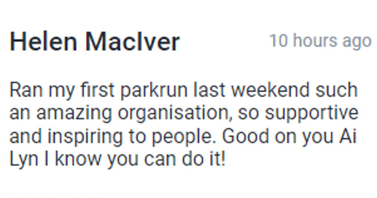 This is so lovely to see!

🤗Welcome to the #parkrun family Helen, and THANK YOU!😊

🖐️🏽5 more days to #LondonMarathon!
I'm excited to be running for all who #loveparkrun
👉🏽justgiving.com/page/ailynforp…

#ukrunchat