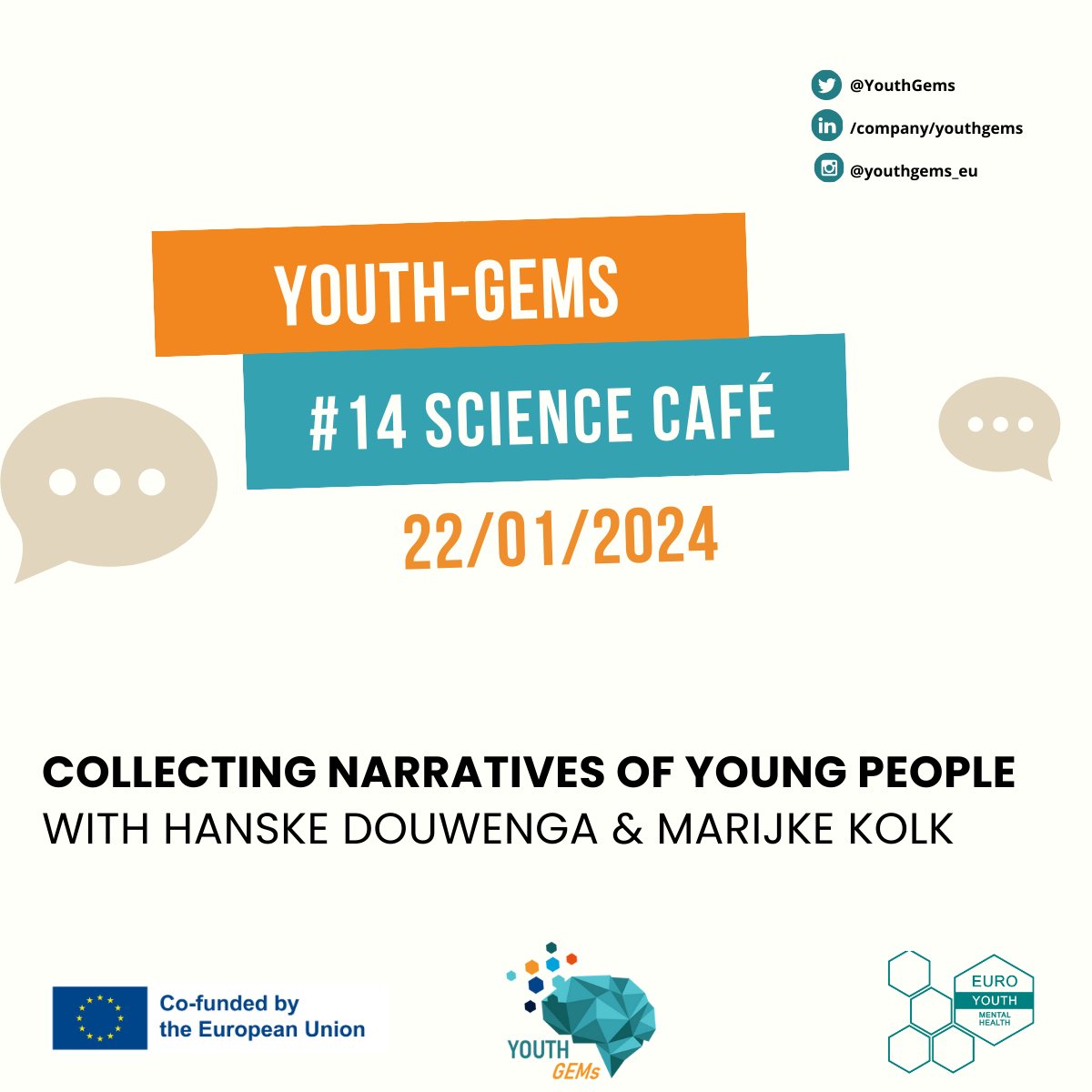 How we train our clinicians to collect narratives of young people? Check out the resume of our 14th Science Cafe: youth-gems.eu/2024/04/15/you…