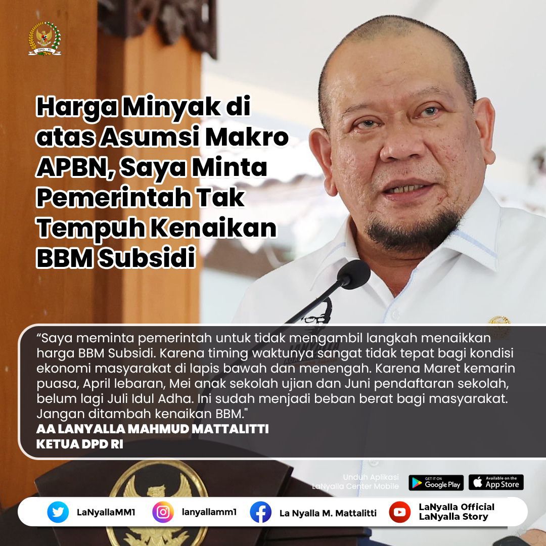 Imbas konflik di Timur Tengah menyusul ketegangan militer antara Iran dan Israel diprediksi akan menaikkan harga minyak mentah dunia. Bahkan kenaikan tersebut diperkirakan bisa jauh melampaui USD 82 per barel, sesuai asumsi yang dipatok APBN. #lanyalla #ketuadpdri #bbmsubsidi