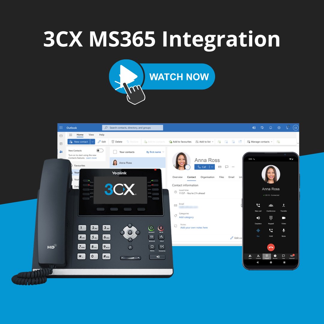 Why should you integrate 3CX with MS365? 📷 

In this video Nick from Bright Ideas Agency explains not only why but also how to configure the two easily. 

youtube.com/watch?v=QvTSFf…

#3CX #MS365 #3CXintegrations #MS365integrations #CRMintegrations