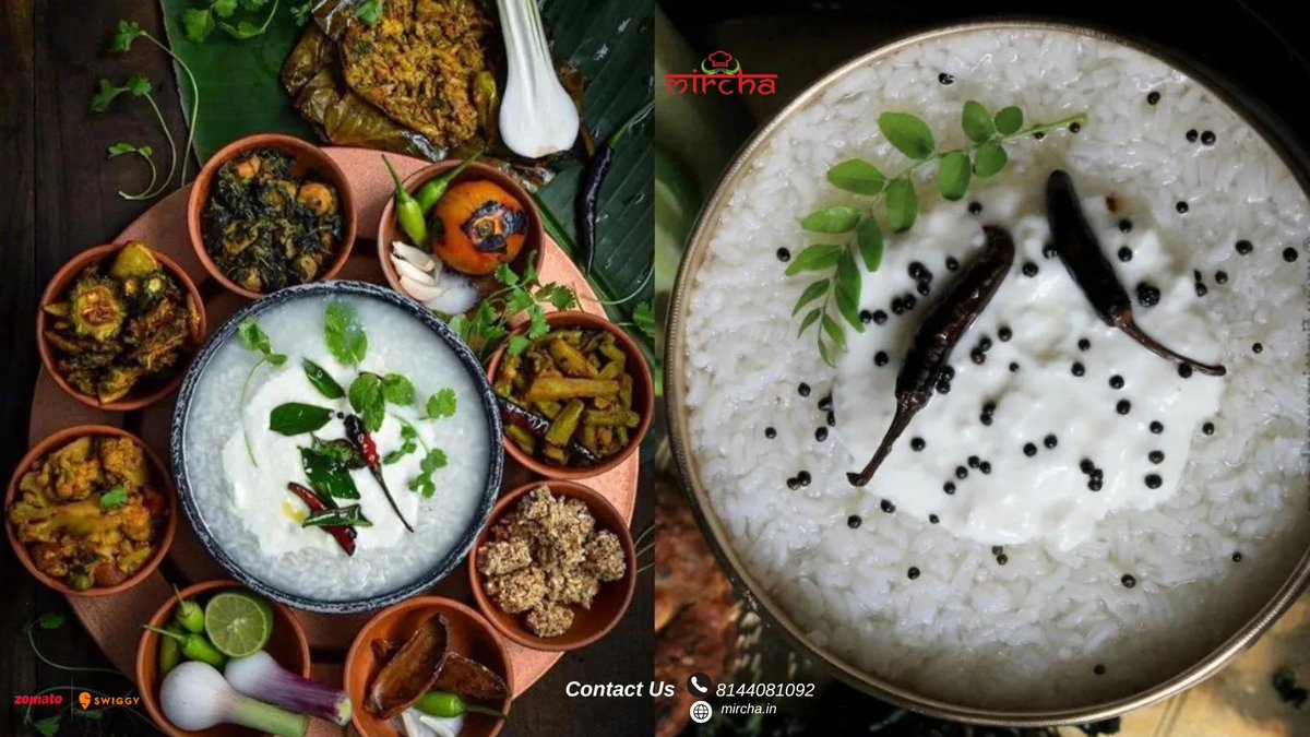 Stay cool with Mircha style- Enjoy a refreshing bowl of pakhala to beat the heat🍚💦 
Order Now - 8144081092.
We are also available on Swiggy and Zomato-
swiggy.com/restaurants/mi…

links.mircha.in/Zomato

#Pakhal #Odisha
