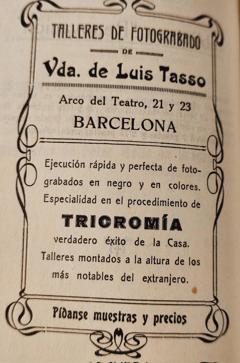 El catálogo general de la Viuda de Luis Tasso de #Barcelona con anuncios de los talleres de impresión y fotograbado, y los libros editados por colecciones.