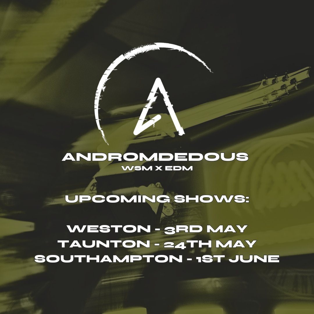 3 chances to catch us over the next few months, Weston Taunton and Southampton let's be having ya xoxo
linktr.ee/andromedousmus…