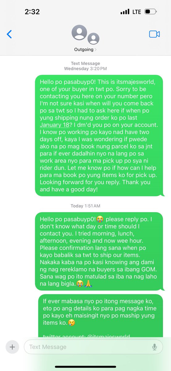 Hello po! Calling out admins of @pasabuyp0 😭🙏 Ang dami ko na pong dm sa account nyo. Nag text pa po ako sa inyo. Please reply naman po😭🙏 @lexkyum @1wanningonly