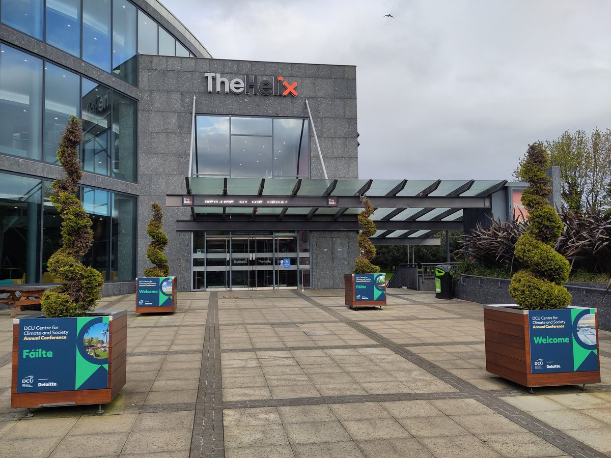 Good morning! We are all set to go for our annual @DCUClimate conference, taking place today at @TheHelixDublin. Looking forward to a great day of discussions on the theme of #ClimateJustice Across Generations.