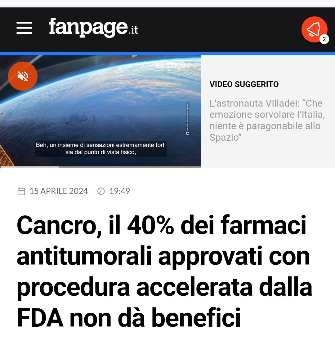 DA ANNI si sa che chemioterapici ed affini nulla possano contro la maggior parte dei tumori solidi. Ma se lo dice un medico come il sottoscritto, solerti utenti lo segnalano all'Ordine. E poi ci dicono che dovremmo rinunciare all'anonimato sui social... fanpage.it/innovazione/sc…