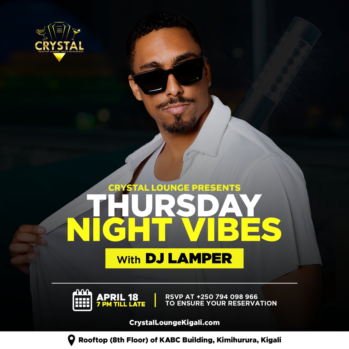 CRYSTAL LOUNGE KIGALI tweet media