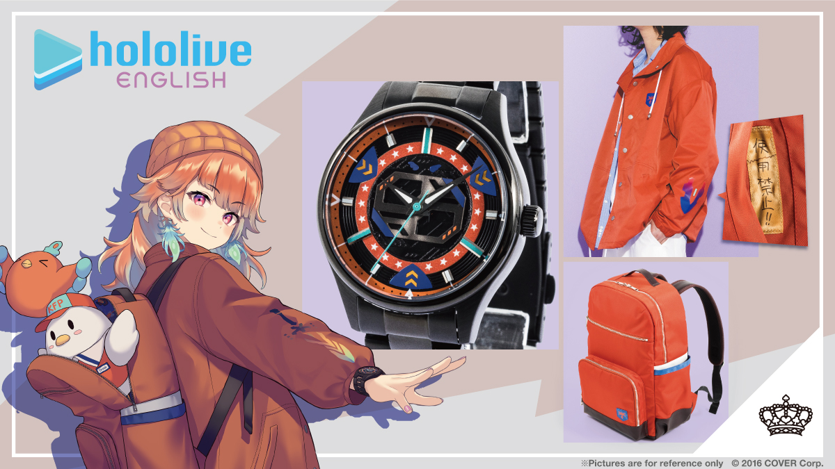 SuperGroupiesUS's tweet photo. SuperGroupies x @hololive_En
Official collab with Takanashi Kiara π
Our #TakanashiKiara watch, jacket, backpack, and acrylic stand are available!
β° Pre-order deadline: May 6 @ 8PM Pacific
π₯ Pre-order here βΌ
https://t.co/9MllyQTIap https://t.co/xjcwN072S8
