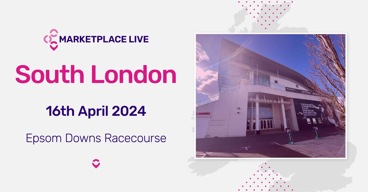 👋 Hello everyone at our South London Marketplace Live event. Our industry-leading networking event is being hosted at Epsom Downs Racecourse TODAY! Do you want to attend a Marketplace Live event? Check out our website for an event near you - ow.ly/8qMM50RgPhO