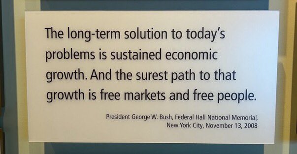 “Bugünün sorunlarının uzun vadeli çözümü, sürdürülebilir ekonomik büyümedir. Ve bu büyümeye giden en emin yol serbest piyasalar ve özgür insanlardır.” George W. Bush Evet,evrensel değerlerle donanmış insana kıymet verilmesi de çok önemli