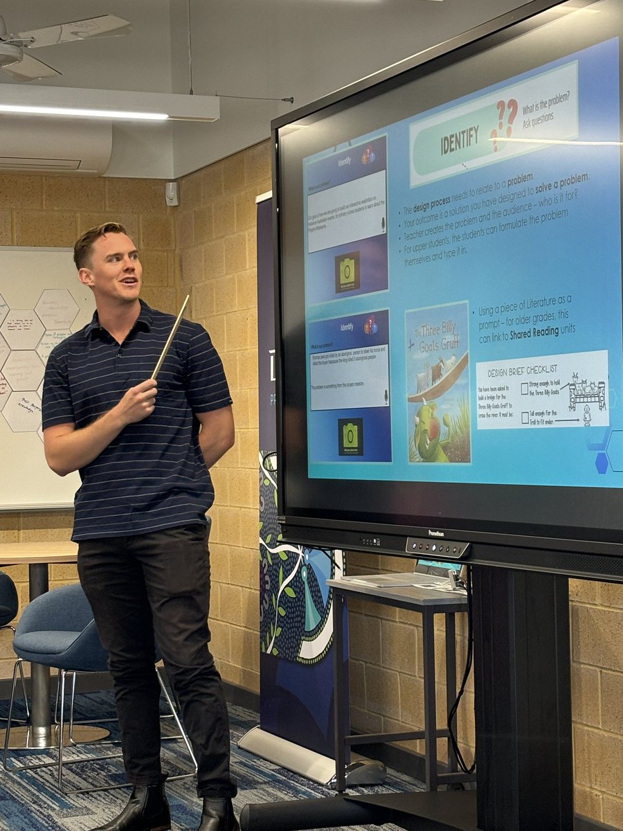 It was brilliant to hear from our amazing tech. lead teacher @CooperThomas_ + @AbaltovichAlana + Caleb Arblaster all about Design & Technologies at @DaytonPS - great work, team!