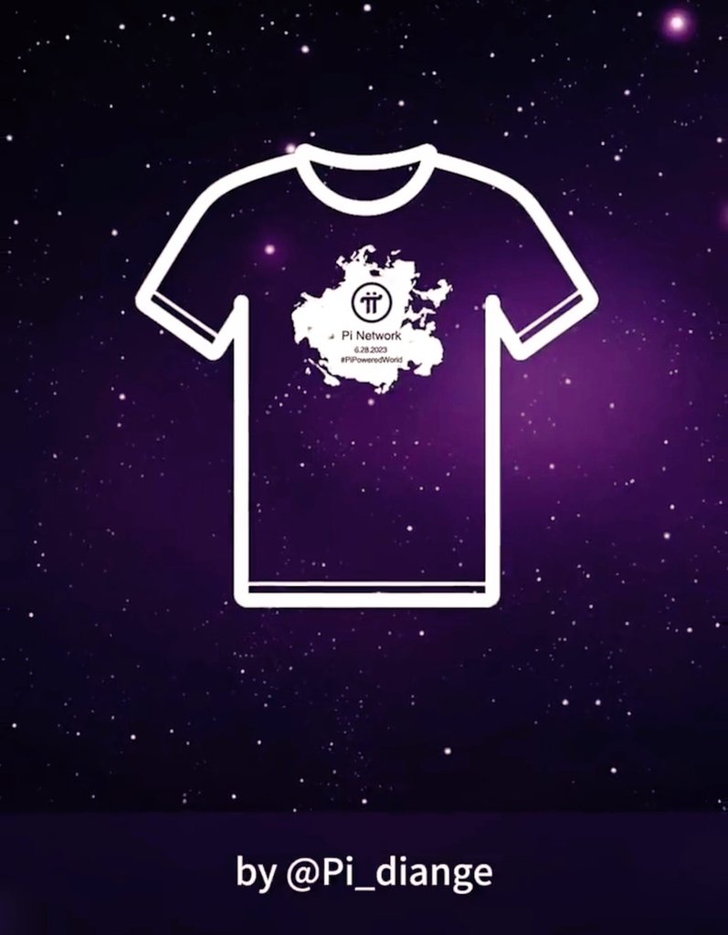 #Pioneers Looking forward to buy this type of T-shirts With #PiCoin
#PiNetwork  ecosystem is going to be huge 🎉 This year ✅💯
#PiCoreTeam unveiled that 10 million out of 15 million #PiKyc Done already 
And we Are On Track 💜🤩🥳📳
