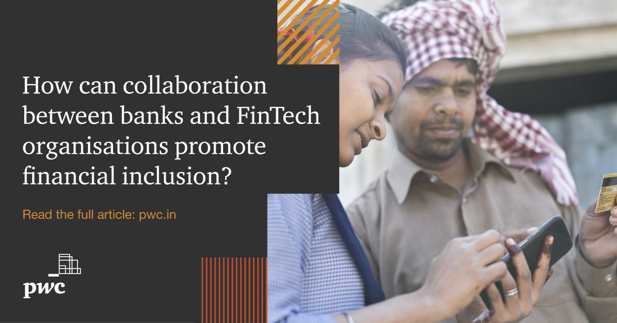 #FinTechs are gradually evolving from being front-end players to acting as enablers for #banks. Banks are increasingly seeking partnerships which can deliver maximum value and aid in the improvement of financial inclusion in the country. Read more: pwc.to/3vZ5Z0Y