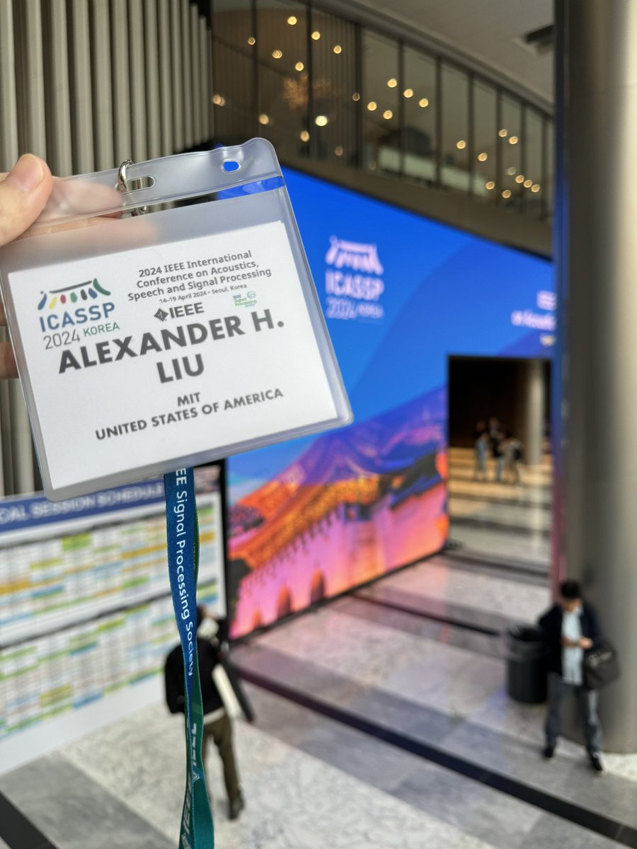 alex_h_liu's tweet image. Looking forward to meeting friends at #ICASSP2024